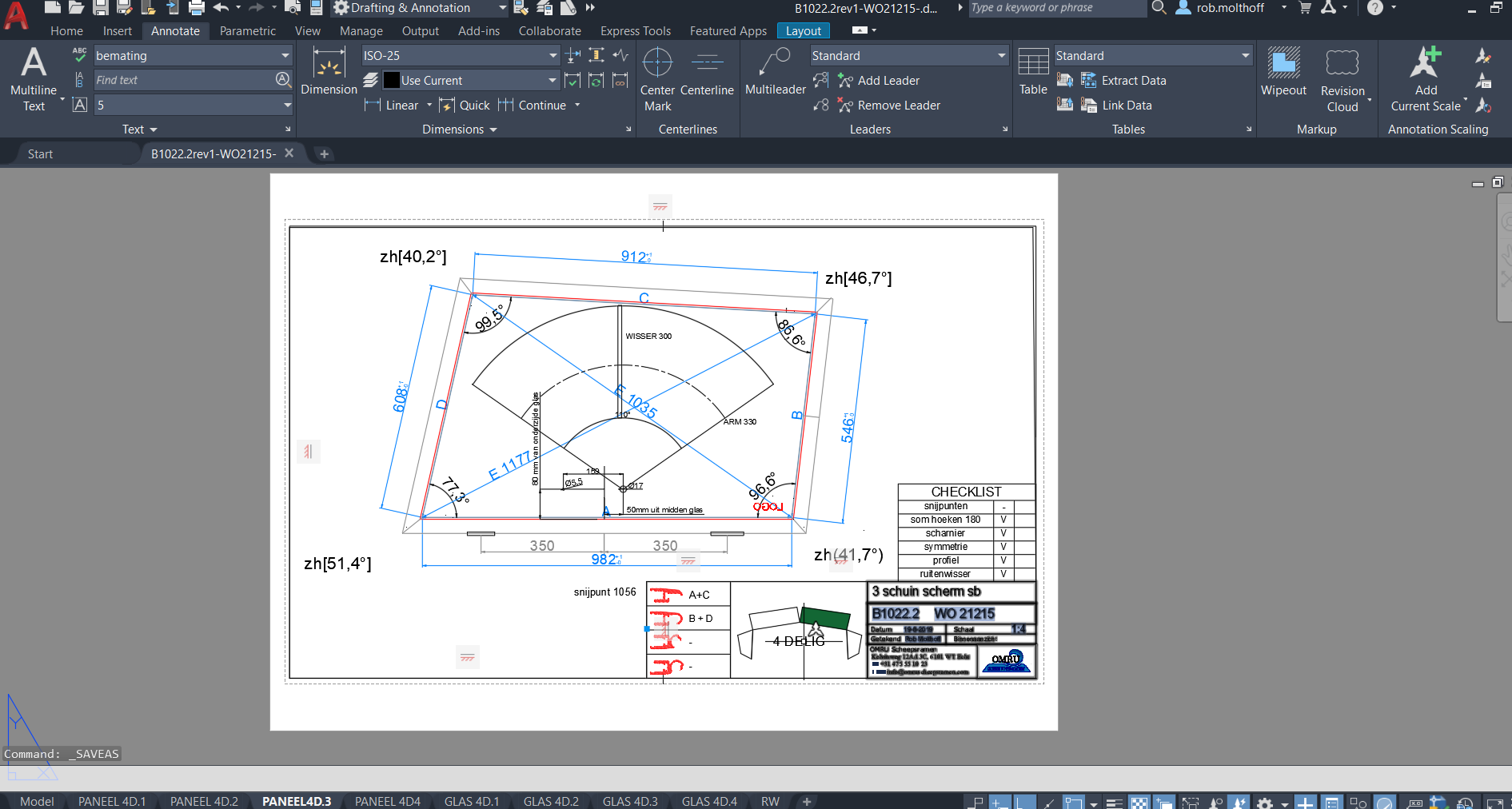 autocad windscherm